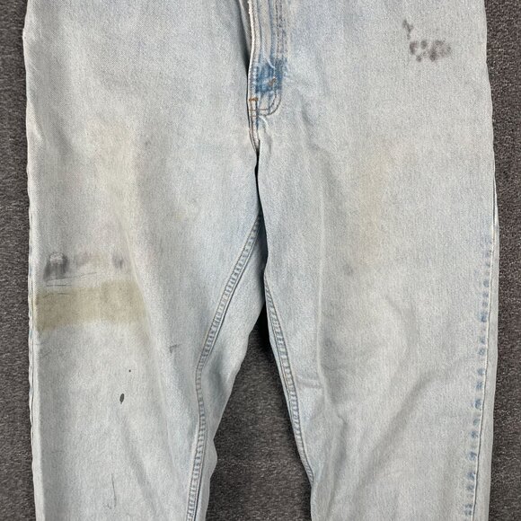 Levis 560 Mens Jeans 33X34 Baggy Distressed Faded Grunge Ripped Torn Trashed Y2K - Picture 5 of 16